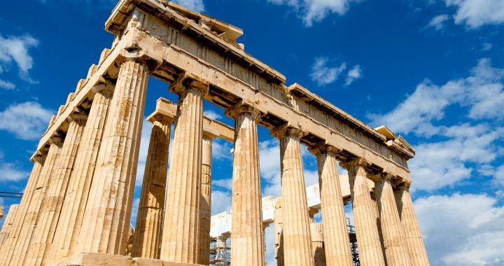 Das Parthenon in Athen lange nach den Persischen Kriegen